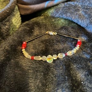 Beautiful glass crystal beads hand made bracelet